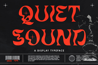 Quiet Sound - Blackletter Font blackletter branding design displayfont font typeface