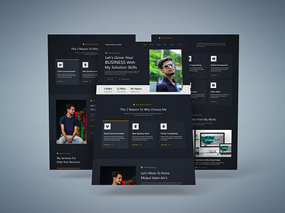 Personal Portfolio UI Design branding fashion ui design porfolio ui ui idea uidesign ux ux design web design