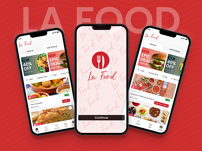 La Food animation branding graphic design ui