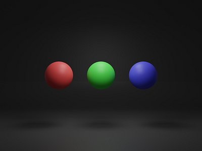 RGB 3d 3dart basic blender circle colours design dots geometric icon illustration rgb shapes visual