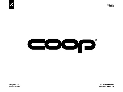 coop brand branding fashion icon lettering logo logo design logotype mark minimal modern typography