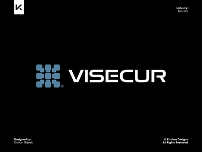 Visecur brand branding icon logo logo design logomark mark minimal minimalism modern security symbol