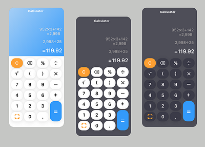 Daily UI-05, Calculator Design app calculator calculator app daily ui daily ui 05 design illustration ui