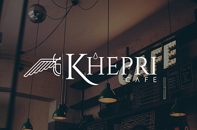 Khepri Cafe - Chicago Cafe branding design graphic design illustrator logo vector
