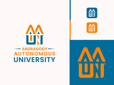 AA University Logo Design. aa aalogo aaun appicon brandidentity branding creative design education graphic design learning logo logodesign logodesigner logomaker logos un university unlogo vector