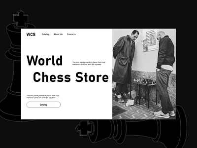World Chess Store Website art branding chess design graphic design illustration illustrator landing logo main page store ui ux vector