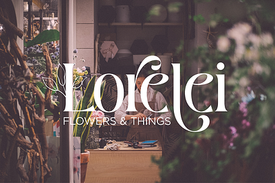 Lorelei - Flower Shop branding design graphic design illustrator logo vector