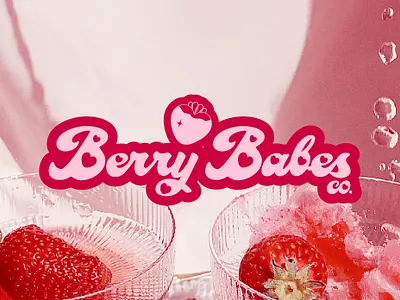 Branding For A Strawberry Dessert Store branding design graphic design logo