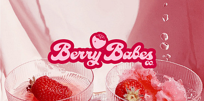 Branding For A Strawberry Dessert Store branding design graphic design logo