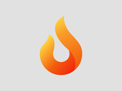 Flame Logo branding design fire flame gradient graphic design logo logo design challenge vector
