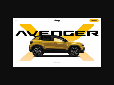 Jeep®Avenger - Concept website automotive car site concept design design figma jeep landing page prototype ui web design