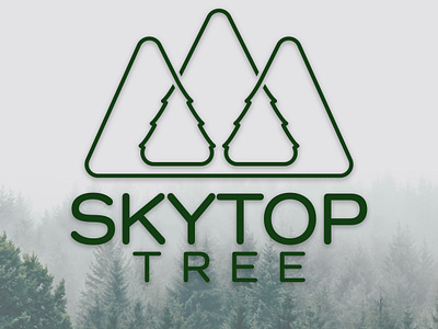 Skytop Tree Arbor Care • Logo, Business Cards, Truck Decals adobe illustrator brand assets brand identity branding business card decal deliverables logo logo design mountain tree truck vector