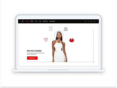 H&M Website Redesign design figma hm hm redesign landing page redesign ui ui design ui designer user interface website