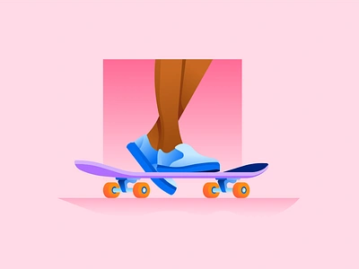 Sk8er girl illustration illustrator miguelcm scene skate skateboard tokyo women