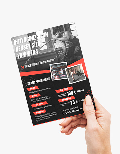 Fitness flyer design + mockup banner design branding design graphic design illustration logo manipulation vector