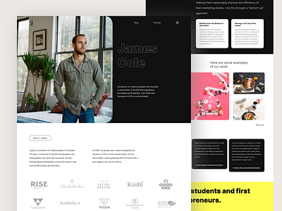 Merketing agency design landing marketing agency redesign ui web web design website website redesign
