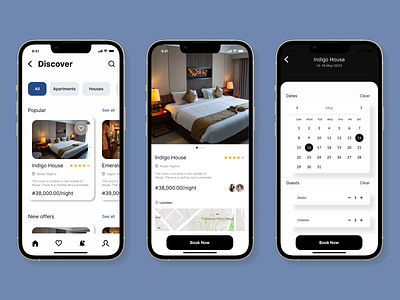 #DailyUI Day 067 Hotel booking app design ui ux