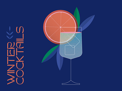 Winter Cocktails brand identity branding cafe design graphic design illustration menu logo cocktail drink