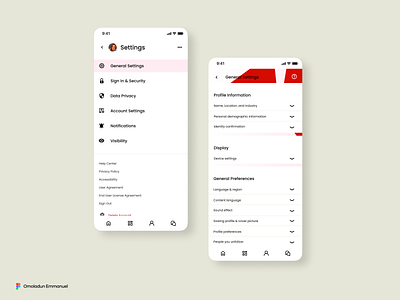 Foliokit Settings UI app branding daily ui day 007 design figma settings ui ux