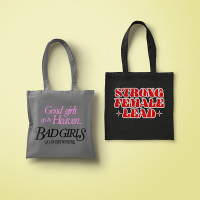 Tote Bag Designs merch design typography