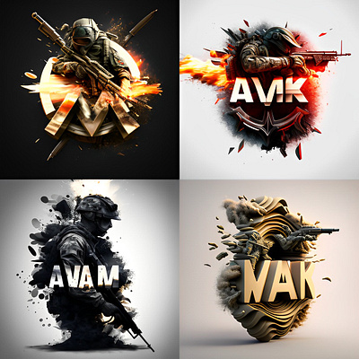 gamer logo 3d animation branding graphic design logo motion graphics typography