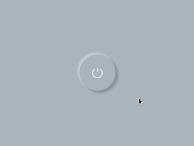 Button animation animation app screen button design figma neumorphism on power power button push ui user interface