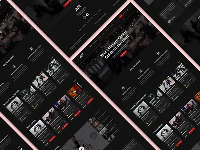 Logic Online Landing Page design jiu jitsu landing page martial arts product design ui user experience ux website