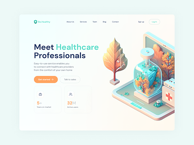 Medical platform - Healthcare 3d animation app colour design graphic design illustration minimal motion graphics ui web