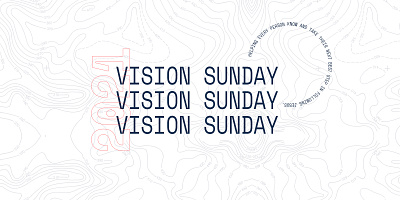 Vision Sunday branding design graphic design logo poster typography