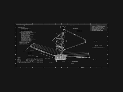 James Webb Telescope Landing page graphic design typography ui website