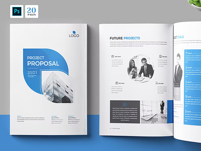 Project Proposal a4 annual annual report annual report brochure bifold brochure brand identity brochure brochure design brochure template company company brochure company profile corporate brochure indesign lookbook magazine print printable proposal template