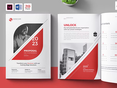 Proposal Word Template & InDesign a4 annual annual report annual report brochure bifold brochure brand identity brochure brochure design brochure template company company brochure company profile corporate brochure indesign lookbook magazine print printable proposal template