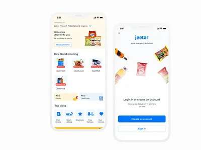 Shopping App branding flat logo minimal shopping ui