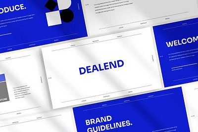 Dealend - Brand Guideline Presentation Template abstract business clean corporate design download google slides keynote pitch deck portfolio powerpoint powerpoint template pptx professional slides template ui web web design website