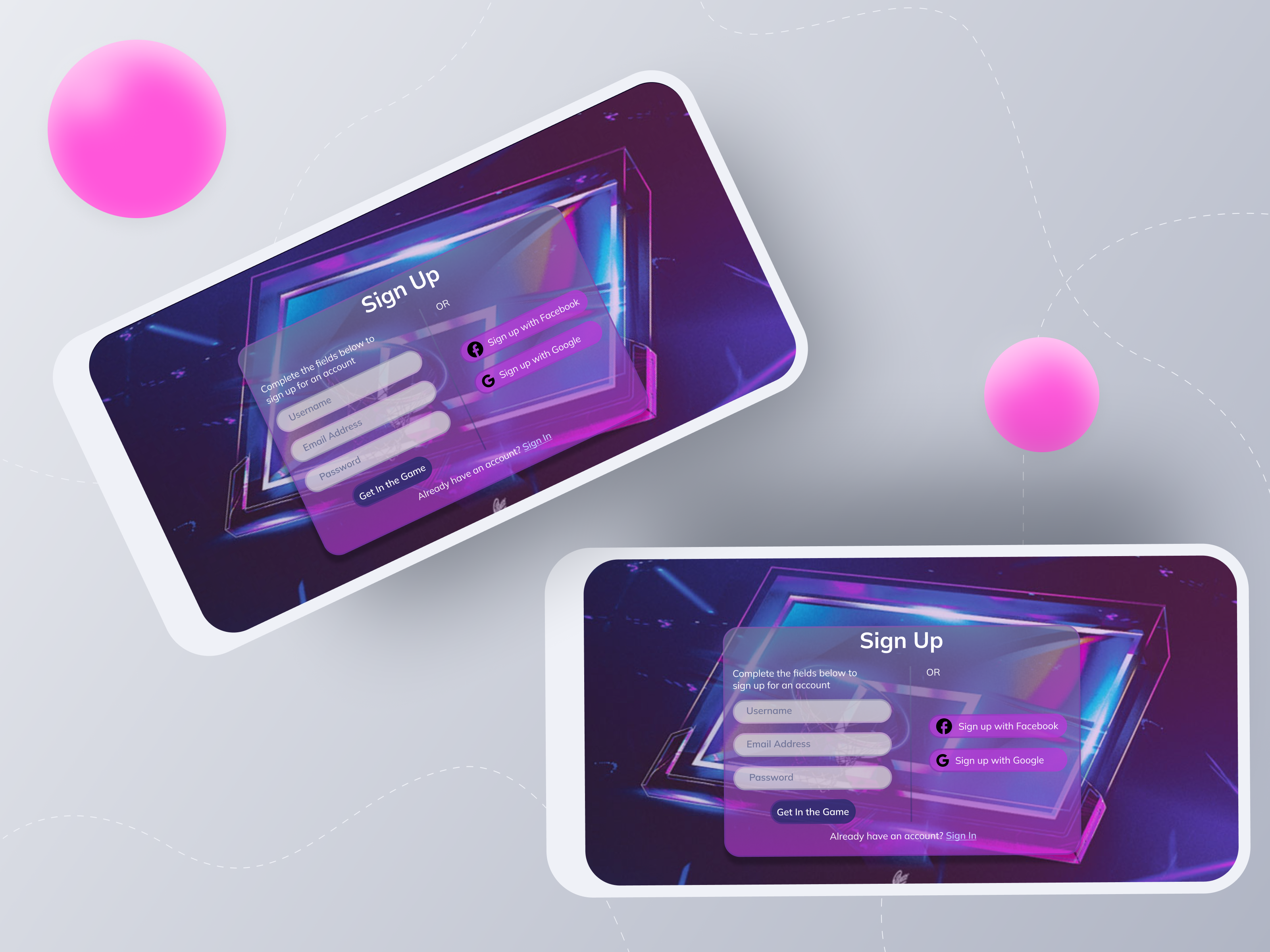 Example of Sign Up - Daily UI Day 001