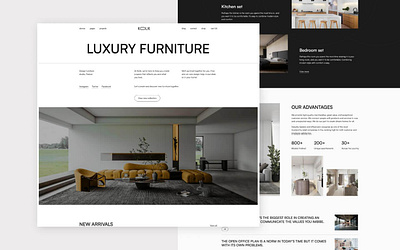 Furniture Online Shop ui ux web design