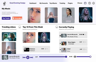 My Music App Design music music app music landing page ui webdesign webdevelopment