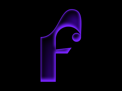 Letter F 36 days of type f logo f symbol f type letter f purple f purple type
