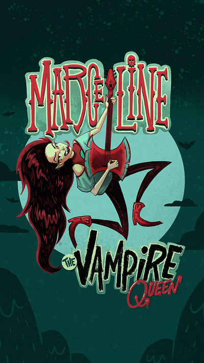 Marceline The Vampire Queen animation art artist design graphic design illustration illustrator procreate