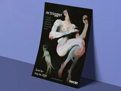 m!trigger branding catalog discord exhibition graphic design virtual