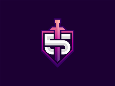 5 + Sword Logo