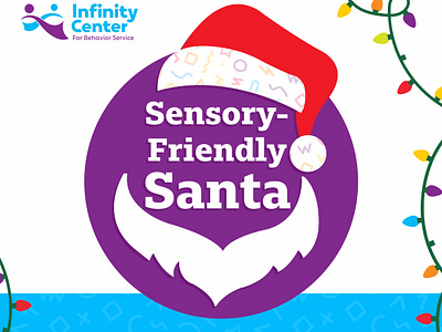 Infinity Center for Behavior Services - Holiday Party autism services graphic design holiday party santa social media