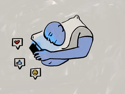 Social Media Loop illustration social media