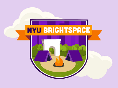 NYU + Brightspace brightspace illustration learning management system nyu web graphics