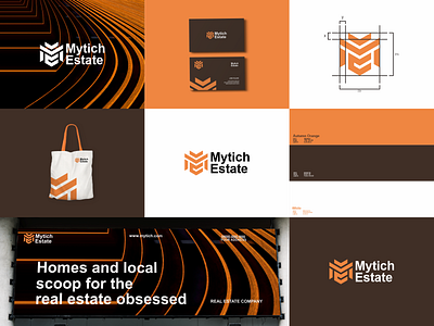 Mytich Estate Logo branding design graphic design illustration illustrator lettering logo melogo monogram ui vector