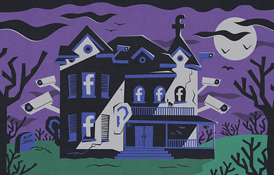 Terms & Conditions: A Spooky Illustration art graphic illustration