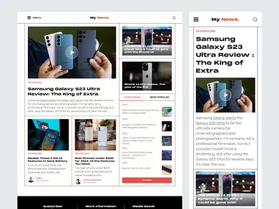 My News - Online Newspaper article article web iphone media media article media news media website news news tech newspaper responsive web samsung tech news ui media ui news web design website design website news