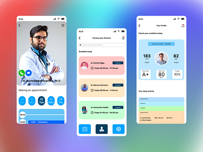 Health Monitor Concept app branding design doctors graphic design health hospital illustration logo typography ui ux vector