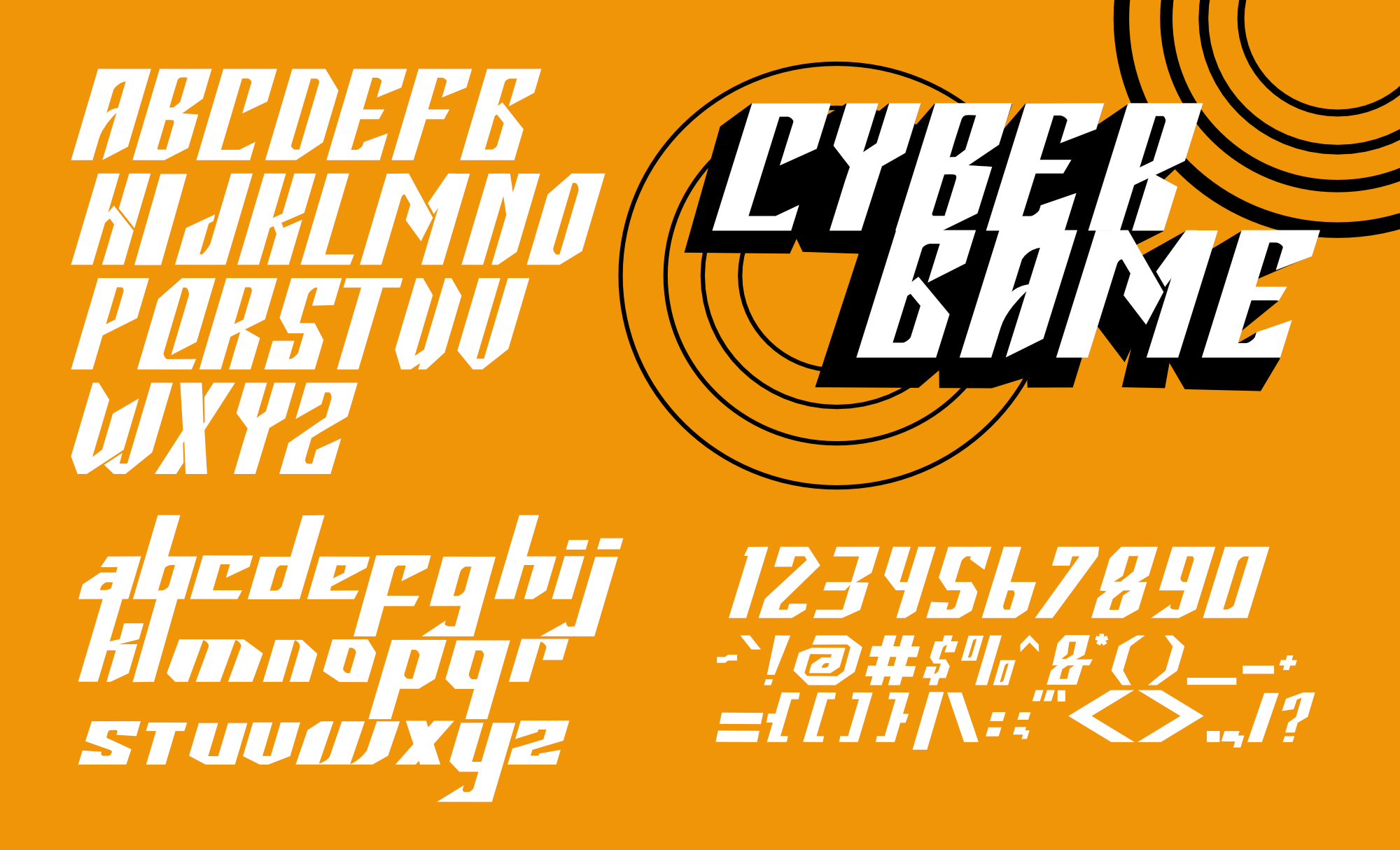 CyberGame - Y2K-cyberpunk font by Mofr24 on Dribbble