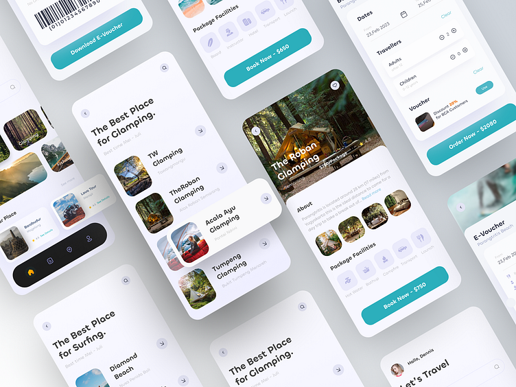 Travel Agent Mobile App by Permadi Satria Dewanto for Plainthing Studio on Dribbble